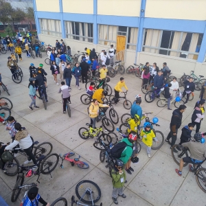 El Colegio Santa María Eufrasia realiza la anual “Cicletada Familiar”